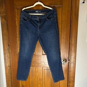 Old Navy Dark Blue Straight Leg Jeans